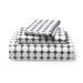 George Oliver Jonathen 4 Piece 100% Cotton Guest Room Sheet Set Case Pack Cotton Percale in Gray/White | Full/Double | Wayfair