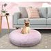 Bessie and Barnie Luxury Shag Plush Faux Fur Bagel Pet Doughnut Polyester in Pink | Small (10" H x 30" W x 30" D) | Wayfair BAGEL-BEGM-SM