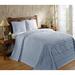 World Menagerie Freddie Super Soft & Light Weight Traditional Coverlet/Bedspread Set Chenille in Blue | Queen Coverlet/Bedspread + 2 Shams | Wayfair