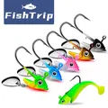 FishTrip-Swimbait Jig Head avec Spinner Underspin Bass Jig Head Hooks for Fishing Saltwater