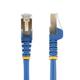 StarTech.com Cordon de raccordement CAT6a - 1.5 m Sans crochet Câble patch RJ45 Bleu