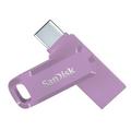 SanDisk Ultra Dual Drive Go USB 64GB lecteur USB flash 64 Go USB Type-A / USB Type-C 3.2 Gen 1 (3.1 Gen 1) Lavande
