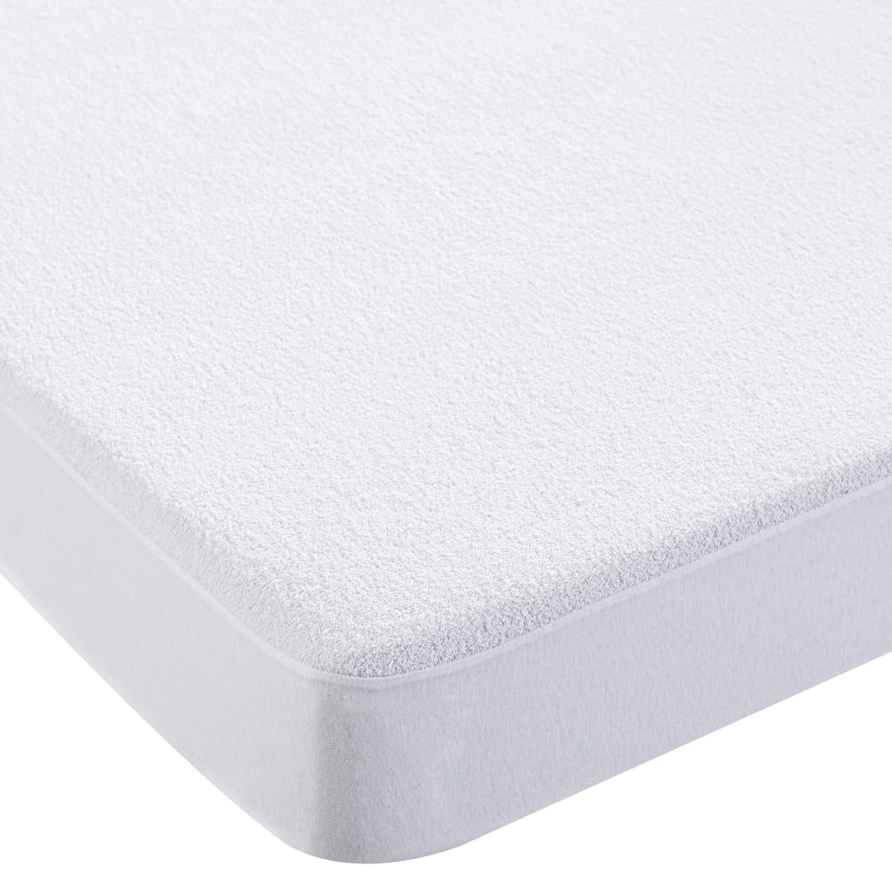 Protège matelas en coton blanc 160x200cm