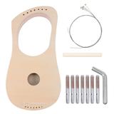 7 String Instrument DIY Kit 1 Set Handmade Lyre Harp DIY Kit Funny Children Fun Art 7 String Instrument