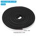 Weather Stripping for Doors, 4 Rolls Foam Seal Tape, 6.56 Ft - Black