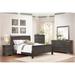 Monty 4 Piece Stained Gray Modern Traditional Sleigh Bedroom Set