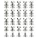 6mm Ball Head Stud Rivets Screw Back 20Pack Round Head Button Nipple Rivet Silver Tone