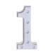 Fdelink Light Alphabet LED Digital Lights Light Up White Plastic Digital Standing Hanging 1