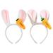 2Pcs Easter Rabbit Shaped Hair Hoops Funny Pet Dog Hair Accessories Party Props