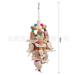 FRCOLOR Parrot Hanging Wood Toy Bird Foraging Toy Wear-resistant Wooden Chewing Hanging Toy