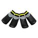 Winter Shoes 1 Set of Pet Dogs Winter Shoes Rain Snow Waterproof Booties Socks Rubber Anti-slip Shoes for Small Dog Puppies Footwear Size 5 Black