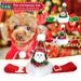 NUZYZ Pet Hat Christmas Series Pattern Dress-up Mild to Skin Pet Dogs Christmas Cone Hat for Small Medium Dogs