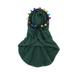 LSLJS Christmas Cloak Dog Costumes Christmas Decorations Cute Green Cape with Colorful Ball Cat Christmas Costumes Plush Keep Warm Soft Breathable Pet Costumes Christmas Pet Clothes for Dogs Cats