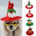 AYYUFE Pet Headgear Pet Christmas Hat Adjustable Ultra-Light Vibrant Color Easy-wearing Dress Up Non-woven Fabric Xmas Tree Elk Style Dog Cat Cosplay Xmas Hat Pet Supplies