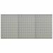 Dcenta 3 Piece Wall-Mounted Peg Boards Steel Wall Panels with Holes Metal Tool Pegboards Storage Organizer Gray for Garage Workbench Workshop 47.2 x 22.8 x 0.4 Inches (L x W x T)