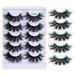 PMUYBHF 5 Pairs of Colorful Fried False Eyelashes Multilayer Thick Cross Imitation Eyelashes Eyelashes Dramatic Long and Thick Curly False Eyelashes False Eyelashes Natural Look Kit