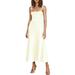 TheFound Women s Summer Knit Dress Sleeveless Tie Strap Flowy Long Dress