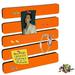 Bulletin Board Cork Board Cork Boards for Walls Cork Board for Office Pin Board Bulletin Boards for Walls (Orange)