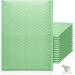 ProLine Extra Wide CD DVD Light Green Poly Bubble Mailers Envelopes Bags 6 x 10 (25 Mailers)