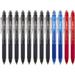 ParKoo Retractable Erasable Gel Pens Clicker Fine Point 0.7 mm No Need for White Out 8 Black/2 Blue/2 Red Ink for Completing Sudoku and Crossword Puzzles 12-Pack