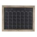 Beatrice Framed Magnetic Chalkboard Monthly Calendar 23X29 Rustic Brown