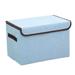 COFEST Storage&Organization Larger Storage Cubes Foldable Storage Box With Lid Collapsible Storage Bin Organizer Basket With Sturdy Handles For Closet Blue