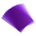 Uxcell 12 Mil Clear PVC Binding Covers 15 Pcs for Report Transparent Purple