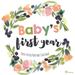 Babyâ€™S First Year Floral OpenDated Keepsake Wall Calendar DIY Personalize & Customize Floral Design Start With Any Month Record Milestones Stickers Included 12 X 12â€�