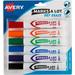 Avery Marks A Lot Dry Erase Markers Low Odor White Board Markers with Chisel Tip 6 Assorted Colors (24432)
