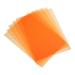 Uxcell 12 Mil Clear PVC Binding Covers 15 Pcs for Report Transparent Orange