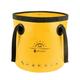 Yucurem 20L Folding Bucket Outdoor Camping Waterproof Water Storage Bags (Yellow)