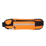 Biplut Unisex Waterproof Running Sports Belt Bum Waist Bag Phone Holder Fanny Pack (Orange)