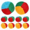 FRCOLOR 10pcs Outdoor Bean Bags Cloth Pumpkin Shaped Game Toys Throwing Bean Bags