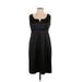 INC International Concepts Casual Dress - Midi: Black Solid Dresses - Women's Size 14