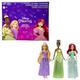 DISNEY Prinzessin 3er-Pack - Tiana, Rapunzel und Arielle mit Accessoires, abnehmbarem Diadem und Schuhe, lange Haare zum Kämmen und Stylen, für Kinder ab 3 Jahren, HLW45