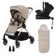 Silver Cross | Dune Pushchair & Dream Car Seat Travel System | Travel System Bundle with Newborn Pod | Newborns - 4yrs | Stone