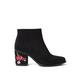 Joe Browns Damen Suedette Western Style Embroidered Boots Stiefelette, Black, 41 EU