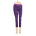 Nike Leggings Skinny Leg Cropped: Purple Leopard Print Bottoms - Women's Size Small