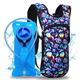 Sojourner Hydration Pack, Hydration Backpack - Water Backpack with 2l Hydration Bladder, Festival Essential - Rave Hydration Pack Hydropack Hydro for Hiking, Halloween, Running (Magic Mushroom)