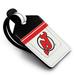 New Jersey Devils Personalized Leather Luggage Tag