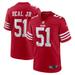 Men's Nike Robert Beal Jr Scarlet San Francisco 49ers Game Jersey