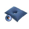 KMINA - Ear Pillow with Hole Side Sleepers, Pillow with Hole for Ear Piercing, Cushion with Hole in the Middle, Ear Piercing Pillow with Hole in Centre, Washable Blue Ear Hole Pillow - Made in Europe