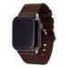 Brown Anaheim Ducks Leather Apple Watch Band