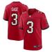 Men's Nike Russell Gage Red Tampa Bay Buccaneers Game Jersey