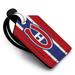 Montreal Canadiens Personalized Leather Luggage Tag