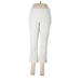 Boston Proper Casual Pants - Mid/Reg Rise: White Bottoms - Women's Size 6