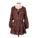 Natalie Martin Casual Dress: Red Dresses - Women's Size Medium