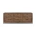 Birch Lane™ Cayenne 9 Drawer 85" W Solid Wood Dresser Wood in Brown | 31 H x 85 W x 20 D in | Wayfair B85B3A792E884002A5C864132F7F8408