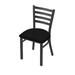 Holland Bar Stool 400 Jackie Chair Upholstered/Metal in Gray/Black | Wayfair 40018PWBlkVinyl