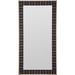 Vanguard Furniture Corinthian Wall Mirror Leather in Brown | 93.5 H x 48.5 W x 2.5 D in | Wayfair 9404-MI_550763_Brownstone